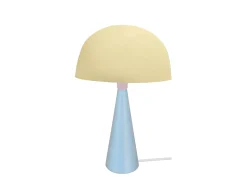 Lámpara de noche TOSEL ,metal,madera,beige,A37xD22xP22cm