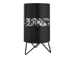 Lámpara de noche TOSEL ,metal,Negro ,A27xD16xP16cm