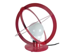 Lámpara de noche TOSEL ,metal,Rojo,A29xD28xP28cm