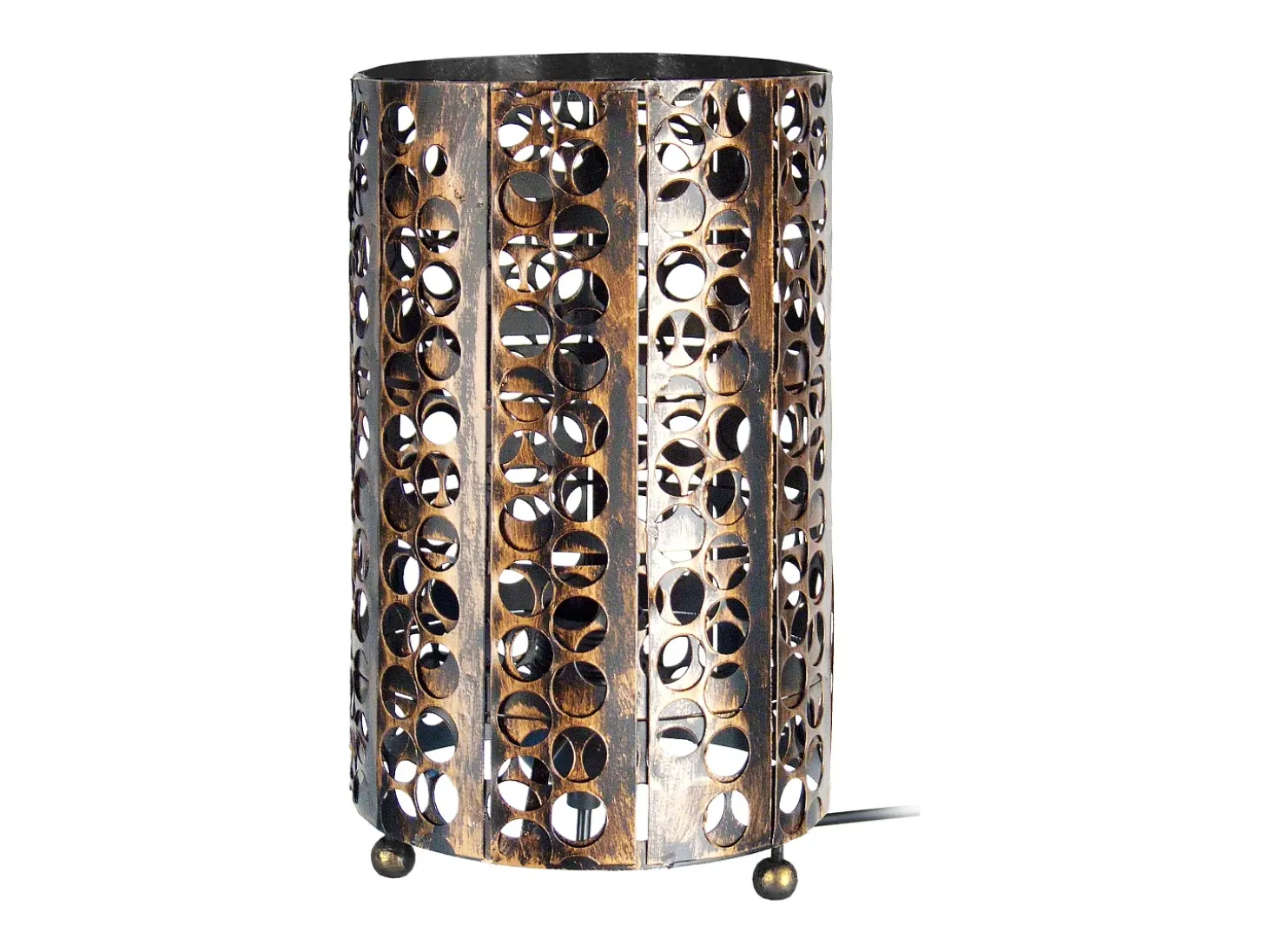 Lámpara de noche TOSEL ,metal,Negro ,A29xD16xP16cm