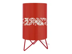 Lámpara de noche TOSEL ,metal,Rojo,A27xD16xP16cm