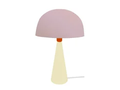 Lámpara de noche TOSEL ,metal,madera,Rosa ,A37xD24,5xP24,5cm