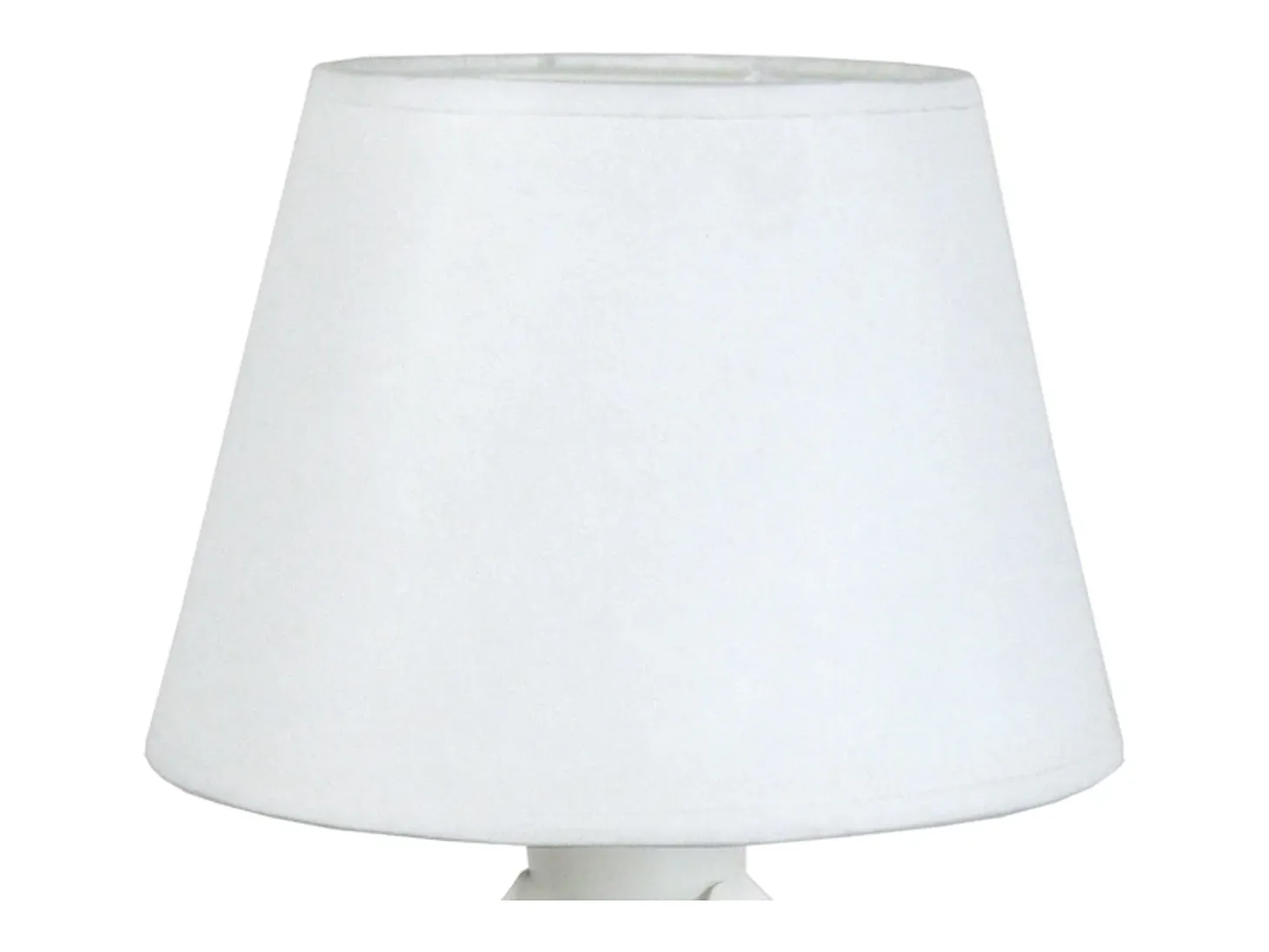 Lámpara de noche TOSEL ,metal,Blanco, A29xD18xP18cm