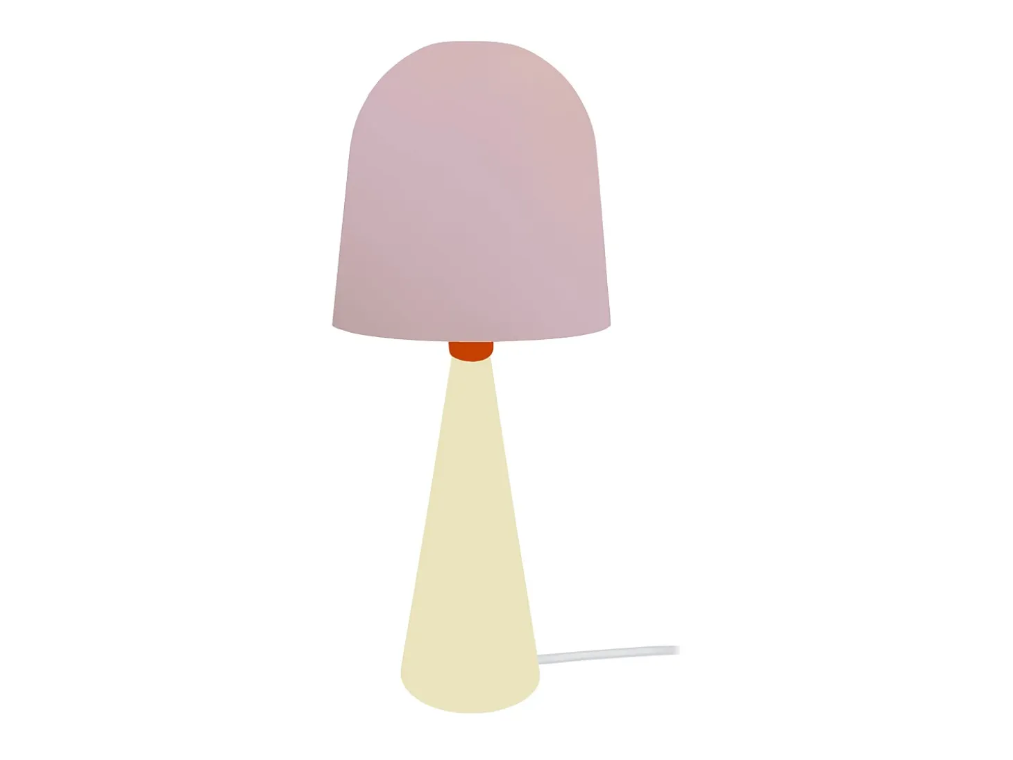 Lámpara de noche TOSEL ,metal,madera,Rosa ,A37xD17xP17cm