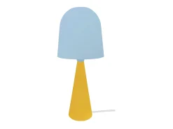 Lámpara de noche TOSEL ,metal,madera,Azul ,A37xD17xP17cm