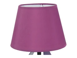 Lámpara de noche TOSEL ,metal,violeta ,A29x D18xP18cm