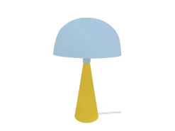 Lámpara de noche TOSEL ,metal,madera,Azul ,A37xD24,5xP24,5cm