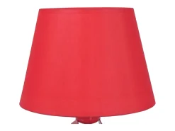 Lámpara de noche TOSEL ,metal,Rojo,A29xD18xP18 cm