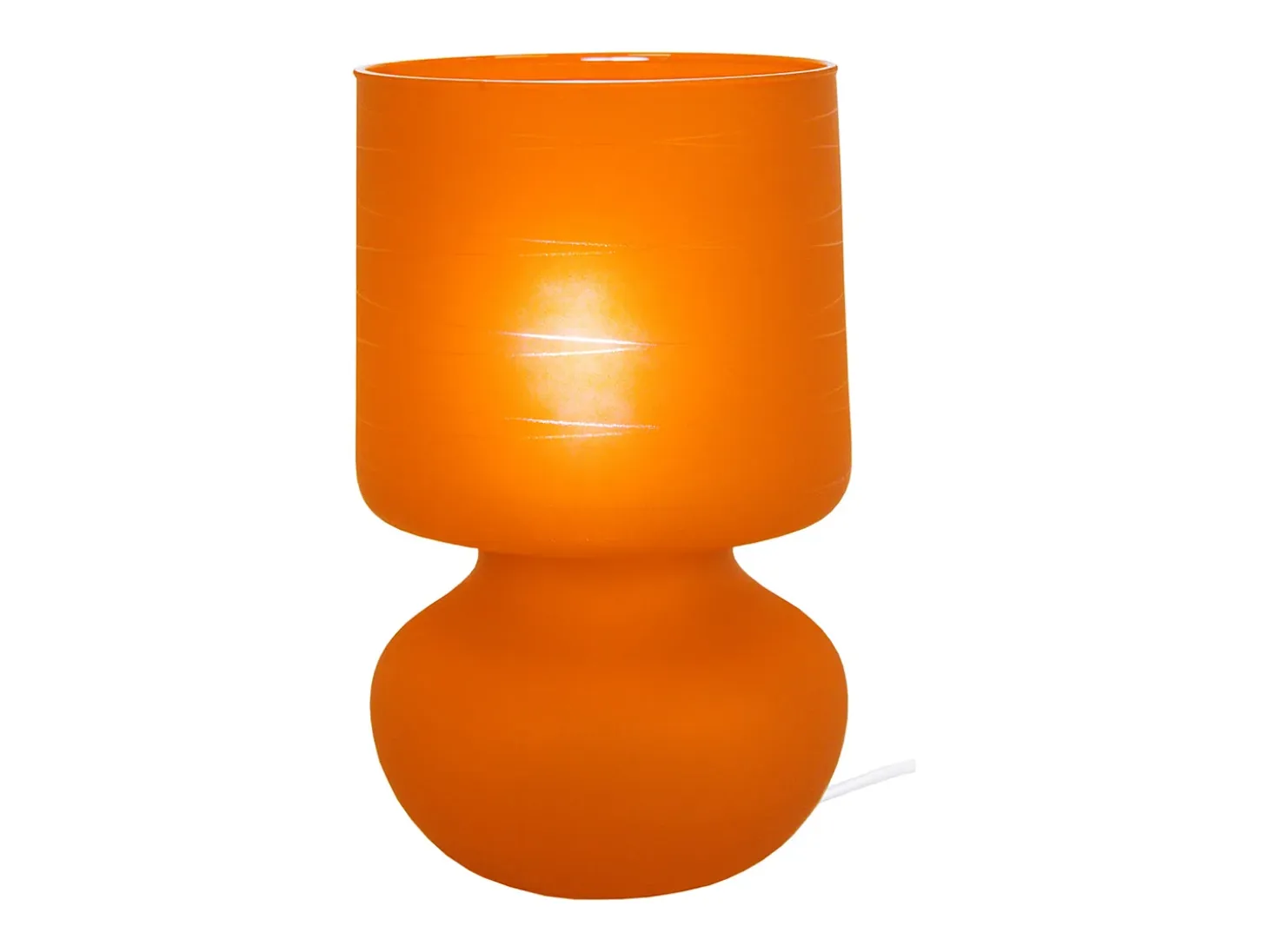 Lámpara de noche TOSEL ,vidrio,Gris ,A24xD14xP14 cm