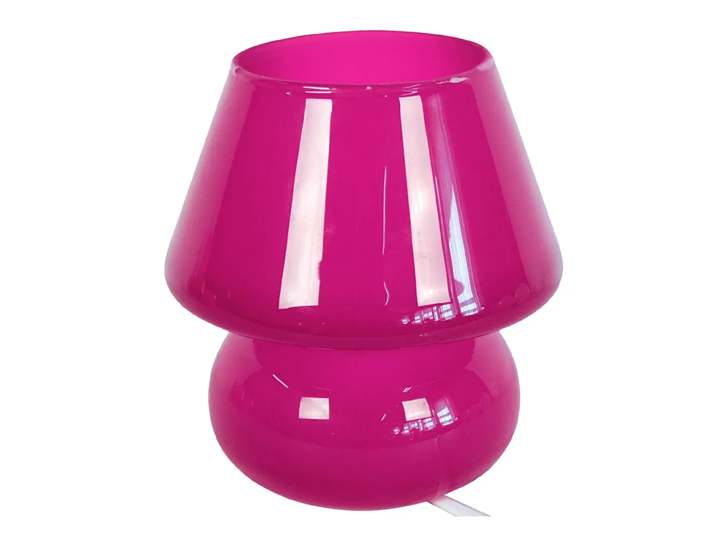 Lámpara de noche TOSEL ,vidrio,Rosa ,A16,5xD15,5xP15,5cm