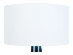 Lámpara de noche TOSEL ,vidrio,Azul ,A37xD30xP30cm