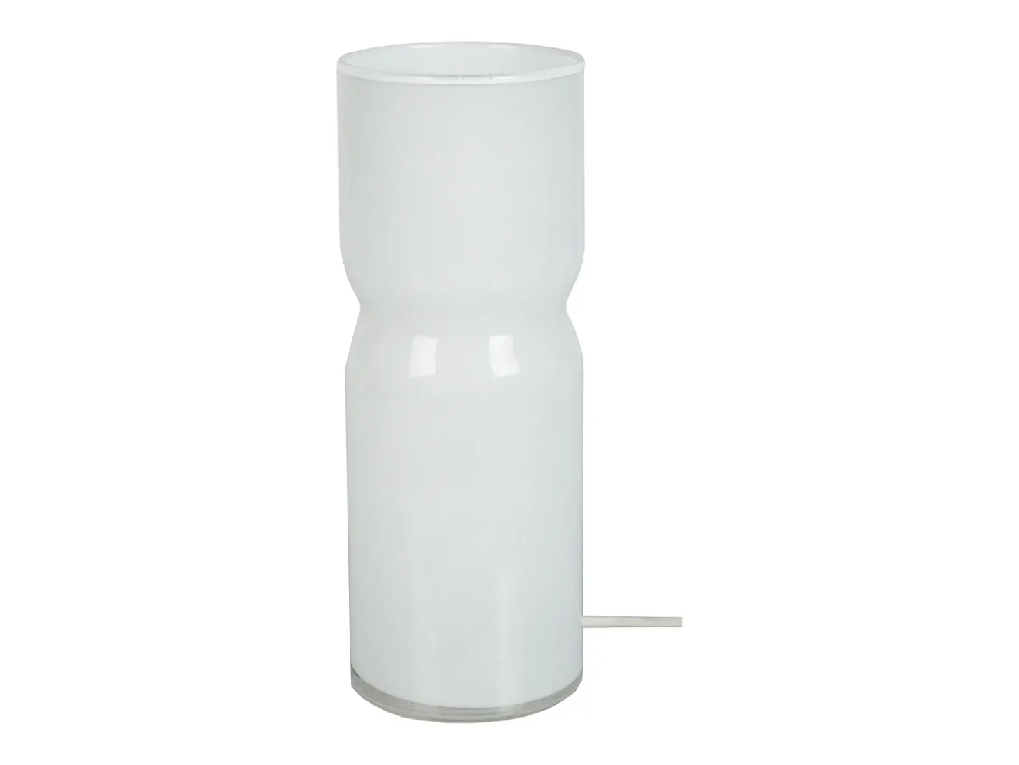 Lámpara de noche TOSEL ,vidrio,Blanco,A27xD10xP10cm