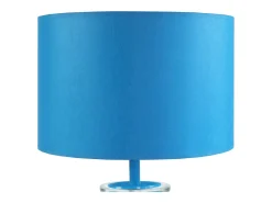 Lámpara de noche TOSEL ,vidrio,Azul ,A30xD25xP25cm