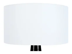 Lámpara de noche TOSEL ,vidrio,Negro ,A47xD35xP35cm