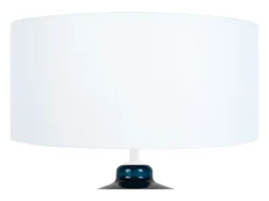 Lámpara de noche TOSEL ,vidrio,Azul , A 48xD35xP35cm