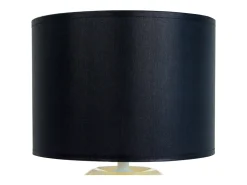 Lámpara de noche TOSEL ,vidrio,Negro ,A19xD 35xP 35 cm