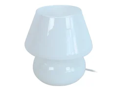 Lámpara de noche TOSEL ,vidrio,Blanco ,A16,5xD 15,5xP15,5cm