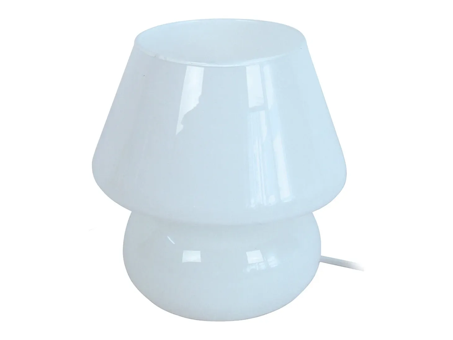 Lámpara de noche TOSEL ,vidrio,Blanco ,A16,5xD 15,5xP15,5cm