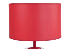 Lámpara de noche TOSEL ,vidrio,Rojo,A30xD25xP25cm