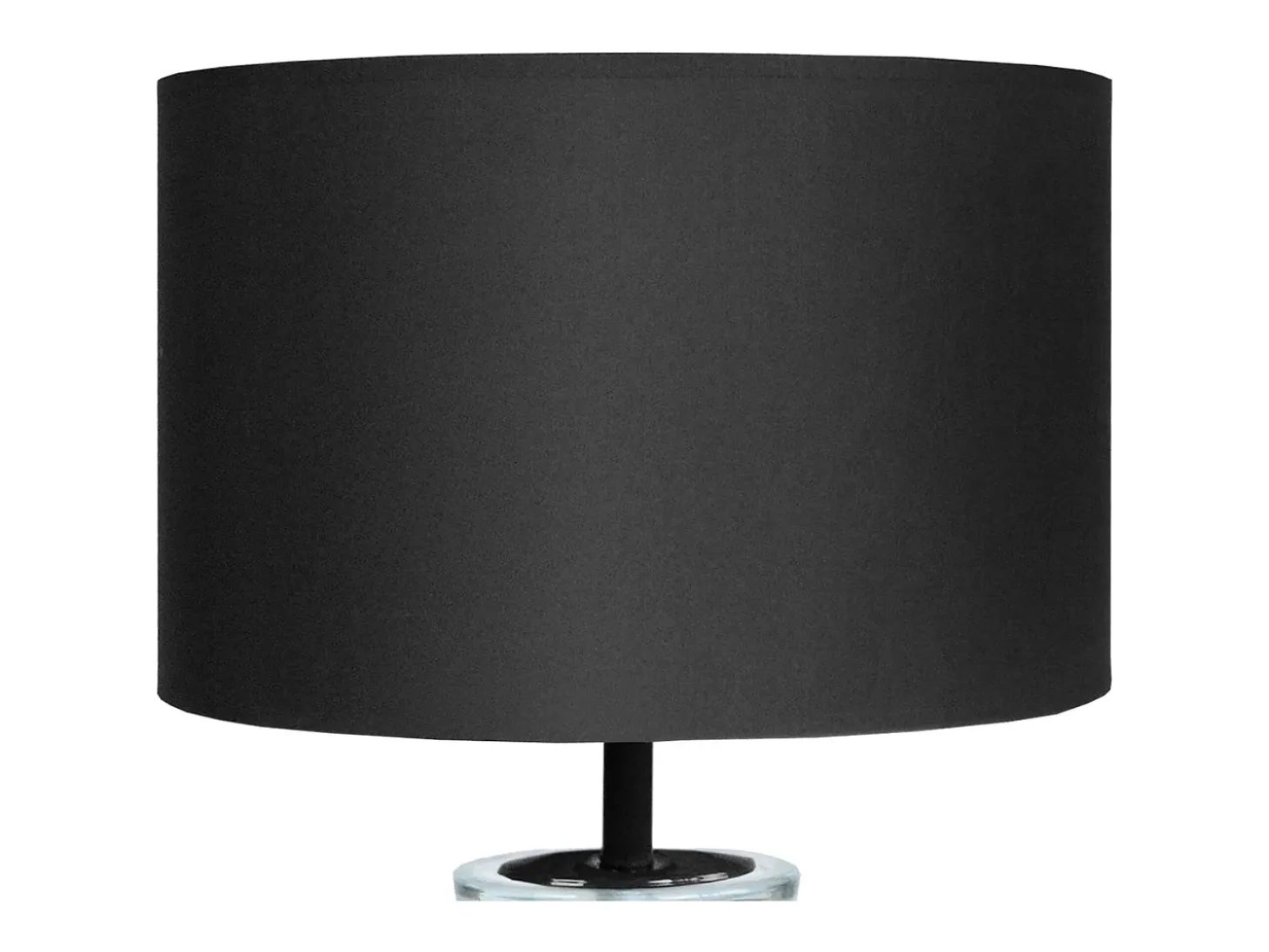 Lámpara de noche TOSEL ,vidrio,Negro ,A30xD25xP25cm