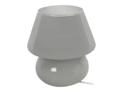 Lámpara de noche TOSEL ,vidrio,Gris ,A16,5xD15,5x P15,5cm
