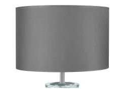 Lámpara de noche TOSEL ,vidrio,Gris ,A30xD25xP25cm