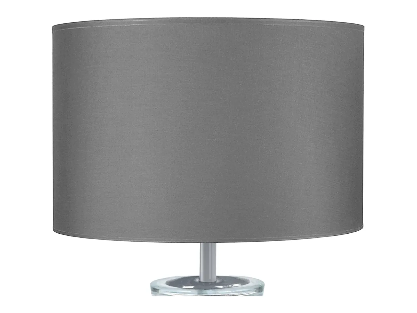 Lámpara de noche TOSEL ,vidrio,Gris ,A30xD25xP25cm