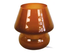 Lámpara de noche TOSEL ,vidrio,Marrón,A16,5xD15,5xP15,5cm
