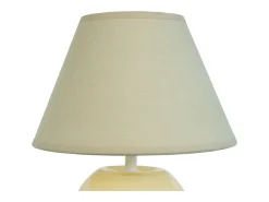 Lámpara de noche TOSEL ,vidrio,AMARILLO, A 48xD35xP35cm