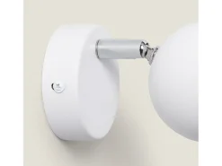 Lámpara de Pared Aluminio Orientable 1 Foco Blanco Ates Blanco