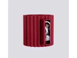 Lámpara De Pared Aura Minimalista De Aluminio - 1 Fuentes Luminosas - L.10 X A.10 Cm - Borgoña