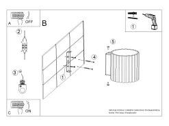 Lámpara De Pared Aura Minimalista De Aluminio - 1 Fuentes Luminosas - L.10 X A.10 Cm - Blanco