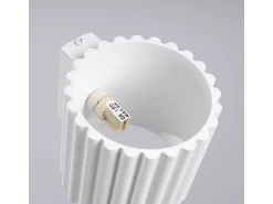 Lámpara De Pared Aura Minimalista De Aluminio - 1 Fuentes Luminosas - L.10 X A.10 Cm - Blanco