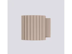 Lámpara De Pared Aura Minimalista De Aluminio - 1 Fuentes Luminosas - L.10 X A.10 Cm - Gris Pardo