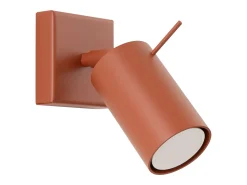 Lámpara de pared Briix moderno de acero - 1 fuentes luminosas 4000K - L.8 x A.8 cm - ocre rojo