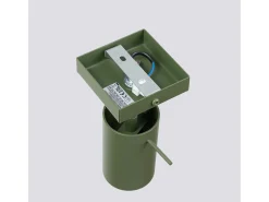Lámpara de pared Briix moderno de acero - 1 fuentes luminosas 4000K - L.8 x A.8 cm - verde oliva
