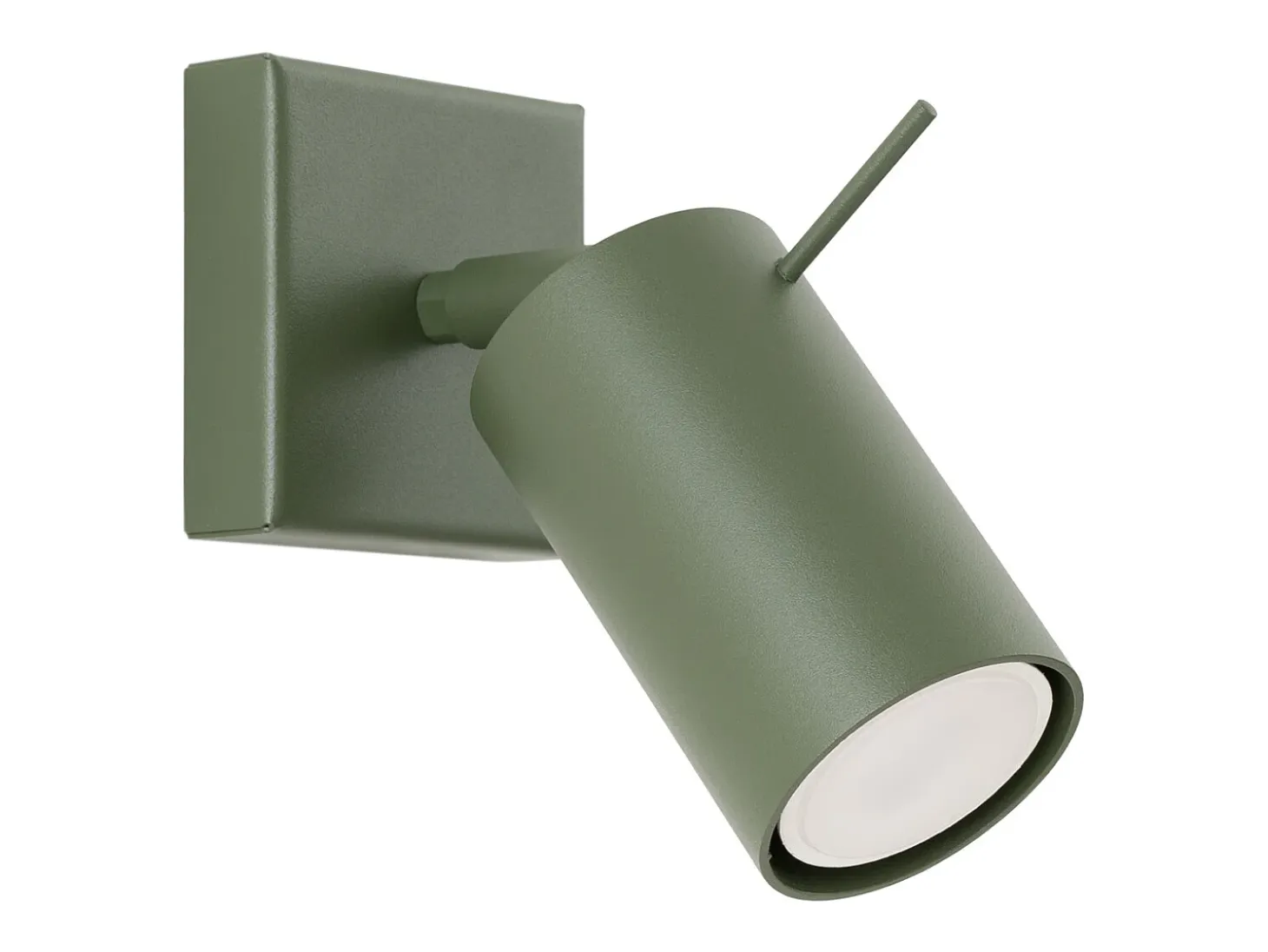 Lámpara de pared Briix moderno de acero - 1 fuentes luminosas 4000K - L.8 x A.8 cm - verde oliva