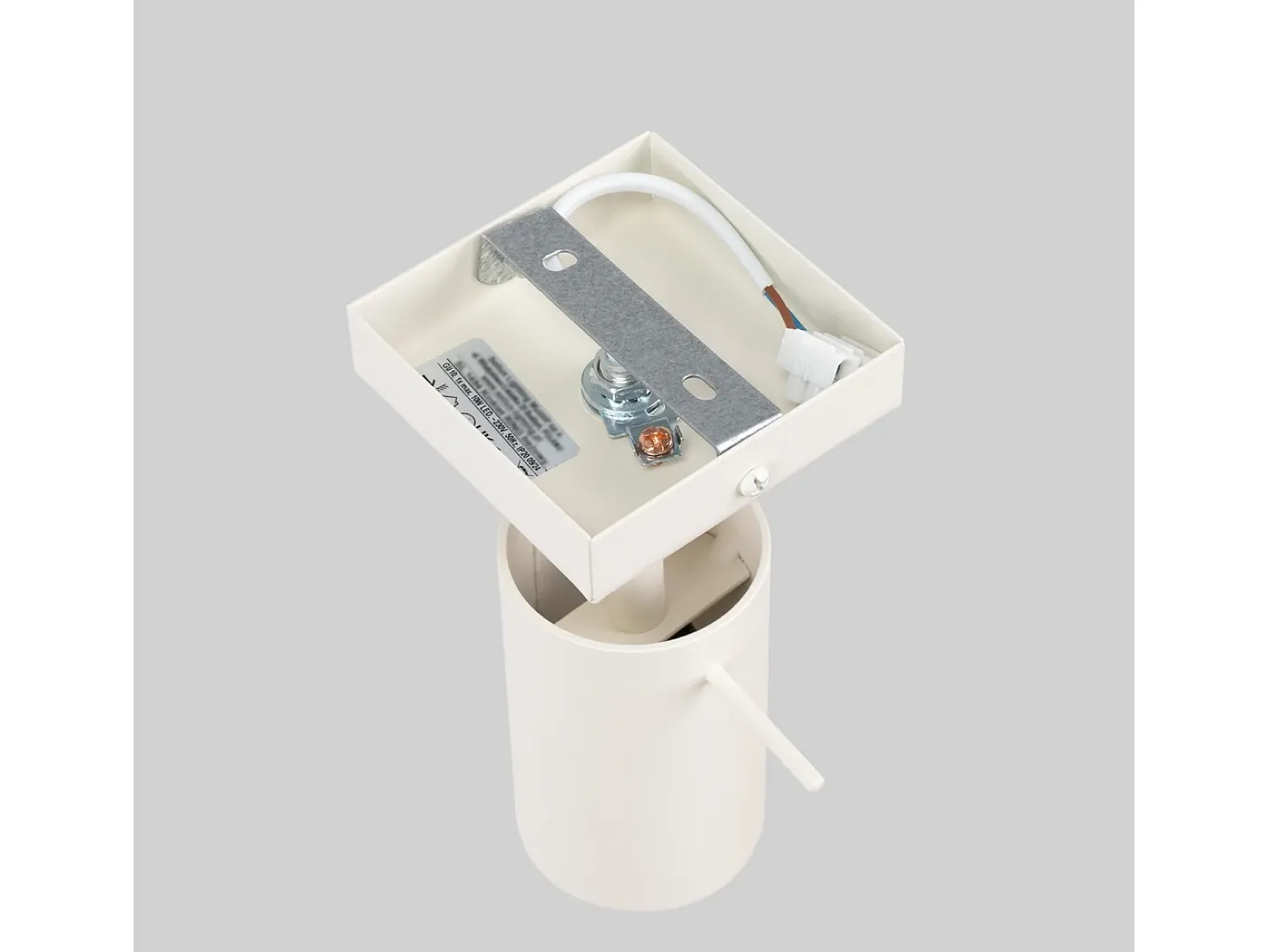 Lámpara de pared Briix moderno de acero - 1 fuentes luminosas 4000K - L.8 x A.8 cm - beige
