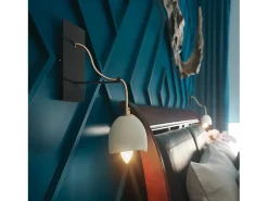 Lámpara de pared contemporánea de acero 1 luz E14 Nula