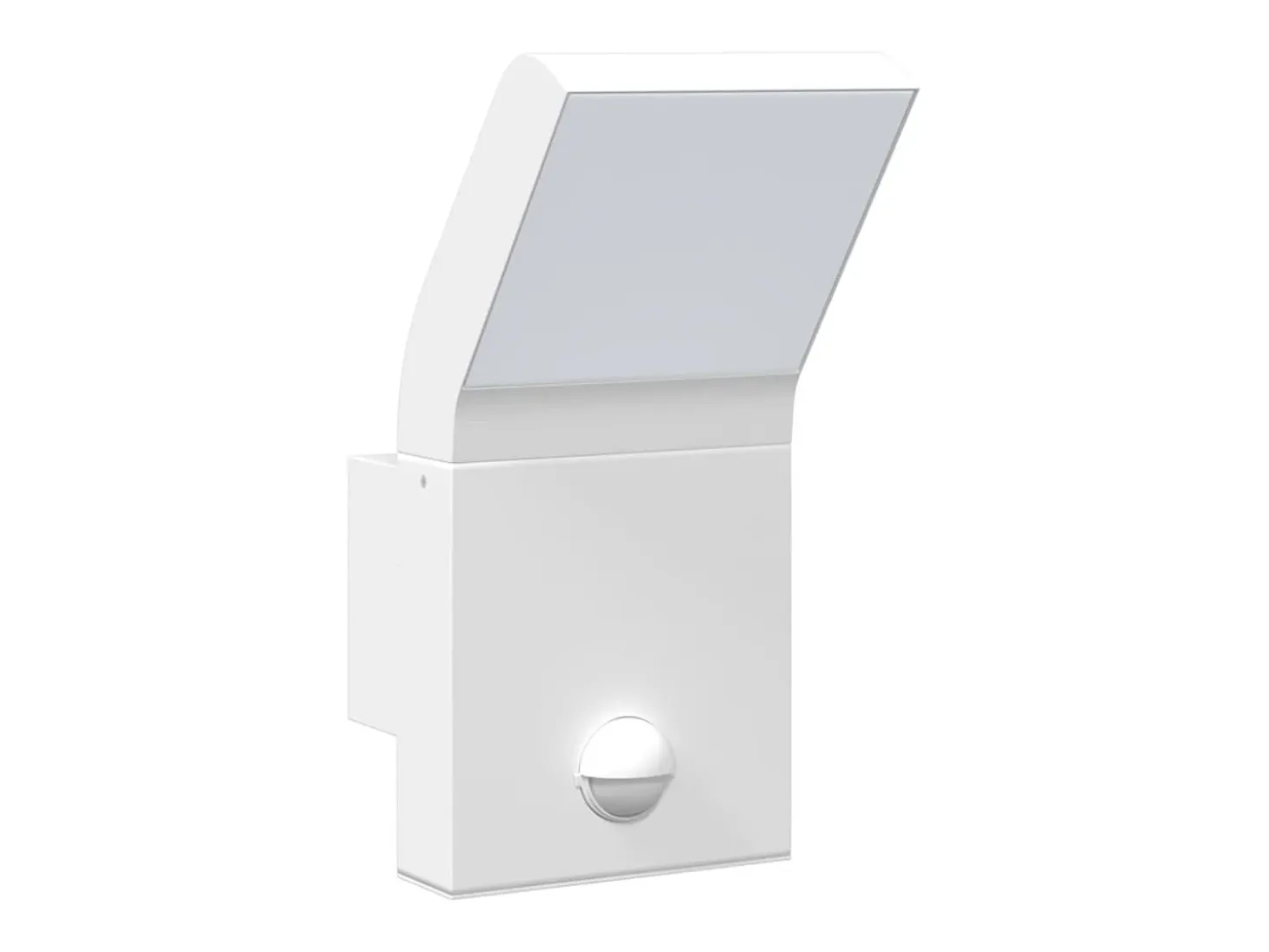 Lámpara de pared de exterior LED con sensor aluminio blanco ES121813
