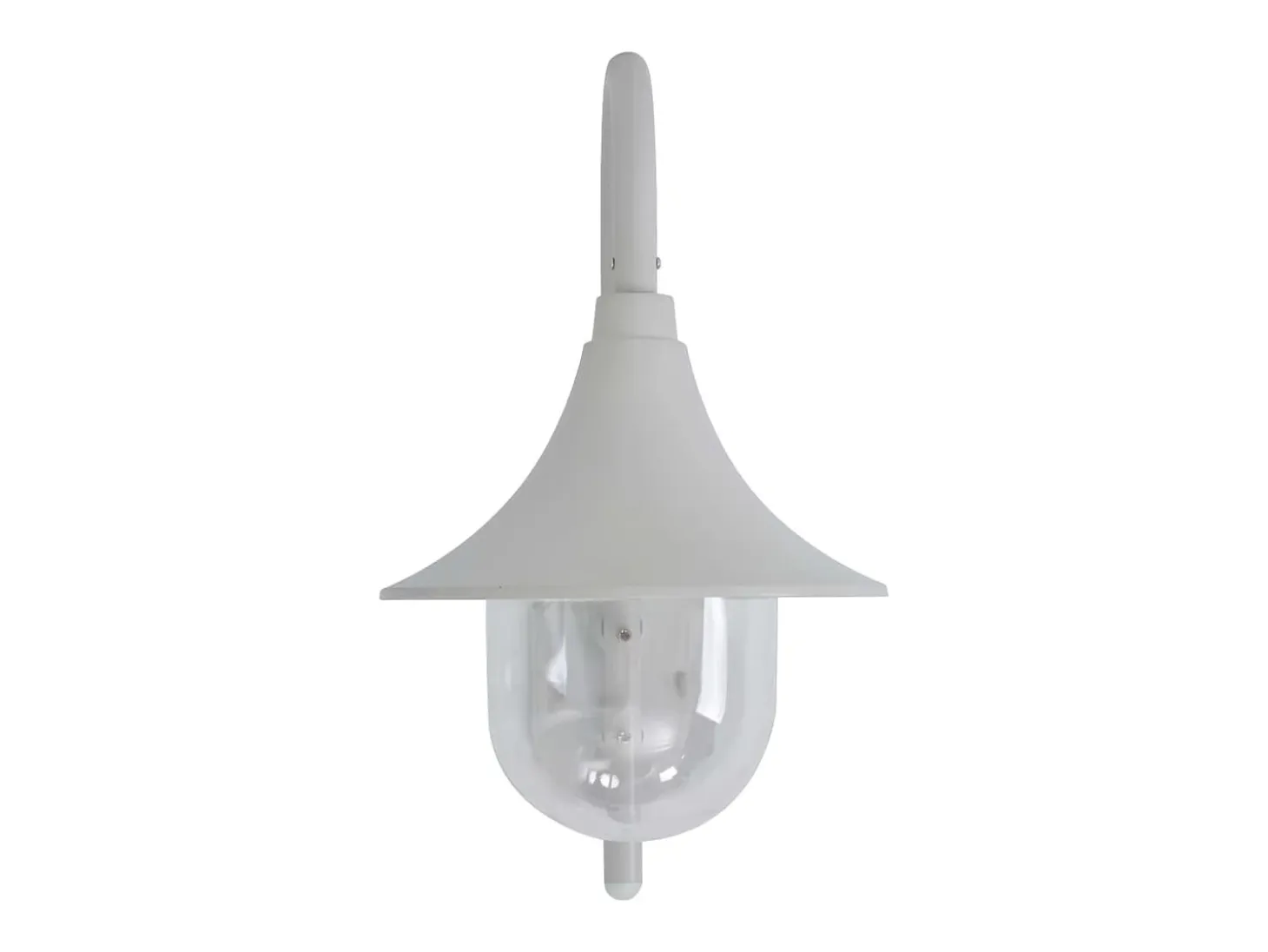 Lámpara de pared de jardín aluminio blanca E27 42 cm ES263457