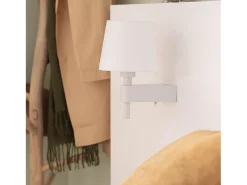 Lámpara de Pared de Metal Chini Blanco