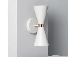 Lámpara de Pared de Metal Kusini Blanco