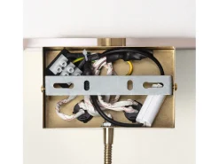 Lámpara de Pared de Metal con Flexo LED de Lectura Waldorf Latón