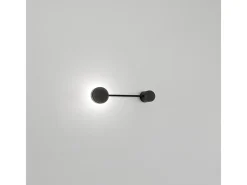 Lámpara de pared Eclipsia negra - 325 x 85 x 64 mm GX53 - Elegante aplique de pared de metal