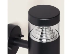 Lámpara de Pared Exterior LED 5W Acero Inoxidable Inti Black 3000K Blanco Cálido