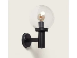 Lámpara de Pared Exterior Acero Jeyko Negro