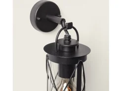 Lámpara de Pared Exterior Acero Inoxidable Gedja Negro