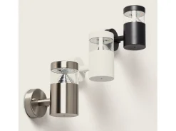 Lámpara de Pared Exterior LED 5W Acero Inoxidable Inti Black 4000K Blanco Neutro
