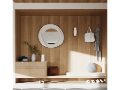 Lámpara De Pared Flash Minimalista De Acero - 1 Fuentes Luminosas - L.10 X A.21 Cm - Blanco